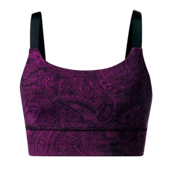 Lululemon Both Ways Bra Mini Antique Paisley Deep Fuchsia / Black - Picture 3 of 7